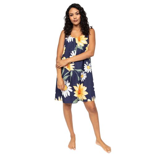 Cyberjammies Navy Floral Print Bus Short Nightdress